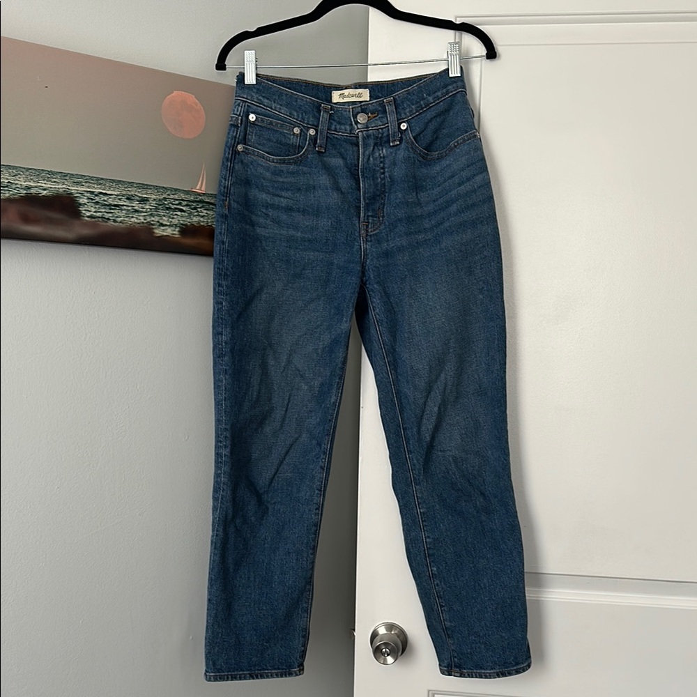 Madewell Blue Straight Leg Jeans